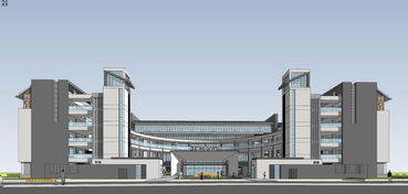 精品中学高中建筑设计SU模型与效果图资源解析